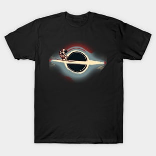 Astronaut Black Hole Surfing T-Shirt